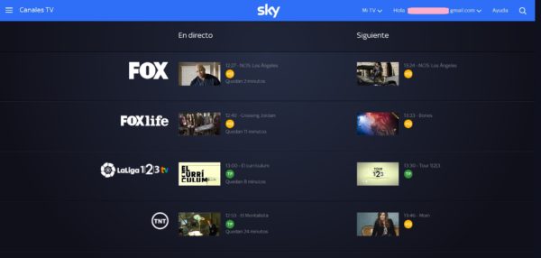 canales en directo sky