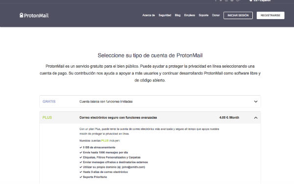 Cómo crear una cuenta de correo completamente anónima 6 ProtonMail
