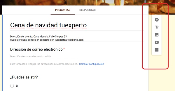 iconos menu encuestas google