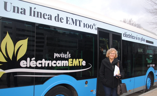 Madrid estrena autobuses eléctricos con carga por inducción