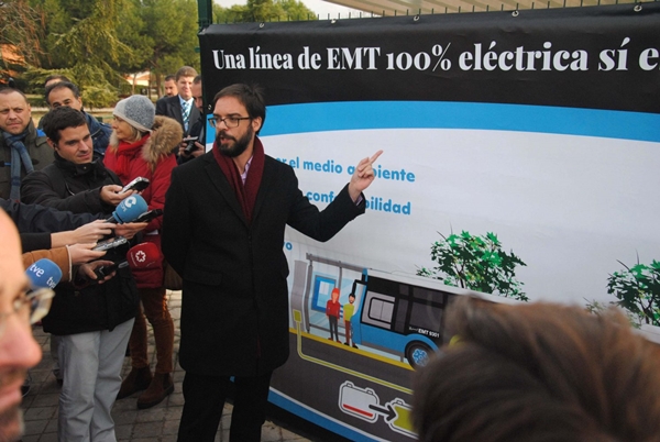 Madrid estrena autobuses eléctricos con carga por inducción