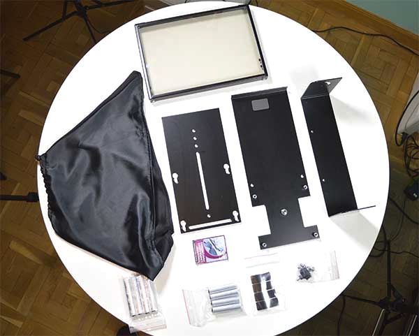 TeleprompterPAD iLight PRO 13”, teleprompter para pantallas grandes 17 usando teleprompterpad