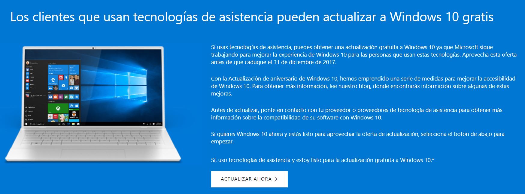 Windows 10 actualizacion