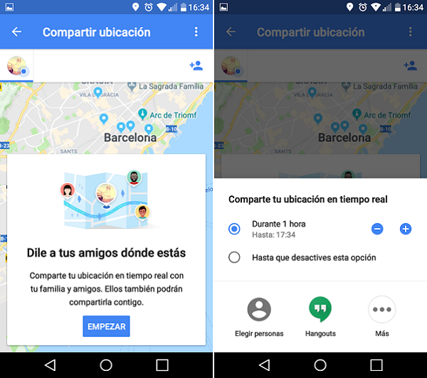 20 trucos para Google Maps que merece la pena probar 6 Compartir la ubicación con tus amigos