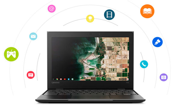 Lenovo 100e, Chromebook económico con buena conectividad 3 lanzamiento Lenovo 100e conjunto técnico
