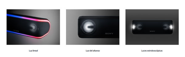 nuevo Sony SRS-XB41 luces