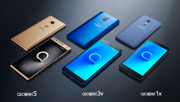 Los móviles de la serie Alcatel 1, 3 y 5 contarán con pantalla infinita de 18:9