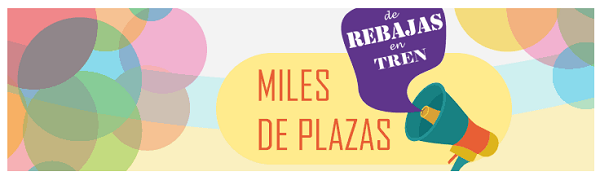 Billetes de tren y avión rebajados para España y el extranjero 4 Billetes de tren rebajados con Renfe
