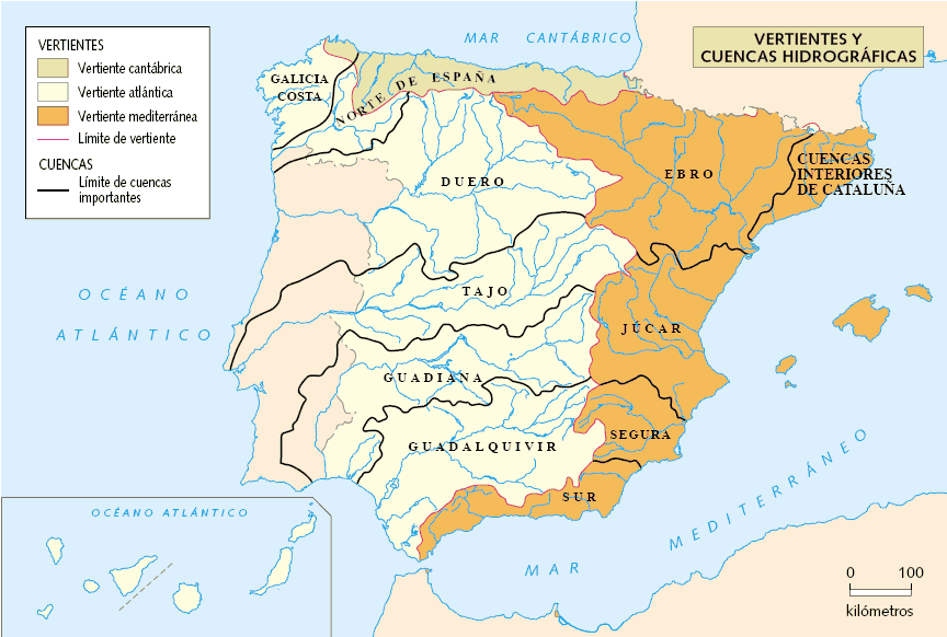 Más de 100 imágenes y mapas de ríos de España 2 Mapas de ríos de España
