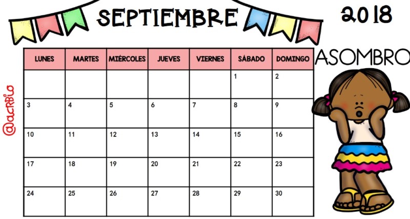 calendario niños