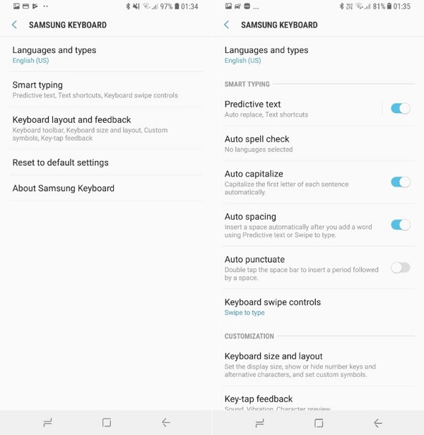 Las diferencias entre Android 8 y Android 7 en un Samsung Galaxy S8 15