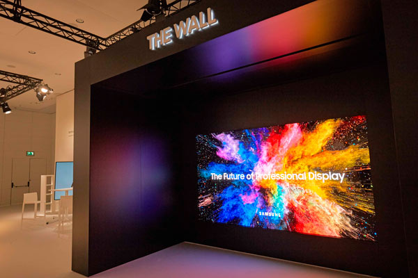 Samsung presenta The Wall Professional, pantalla MicroLED de gran formato