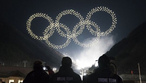 Los drones de los Juegos Olí­mpicos de Invierno no volaron en la ceremonia