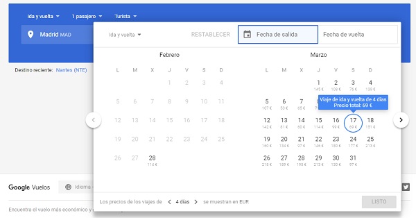 Probamos el nuevo diseño de Google Vuelos o Google Flights 2