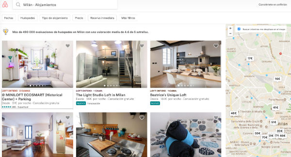 Airbnb hoteles