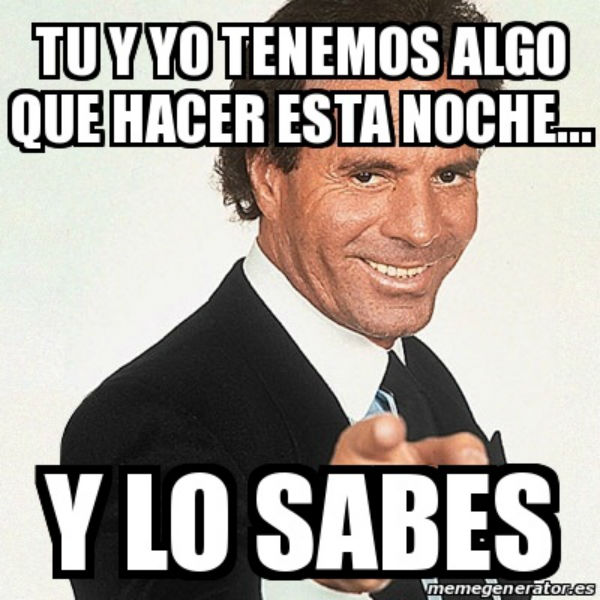 Los mejores memes para felicitar San Valentín 3 meme Julio Iglesias