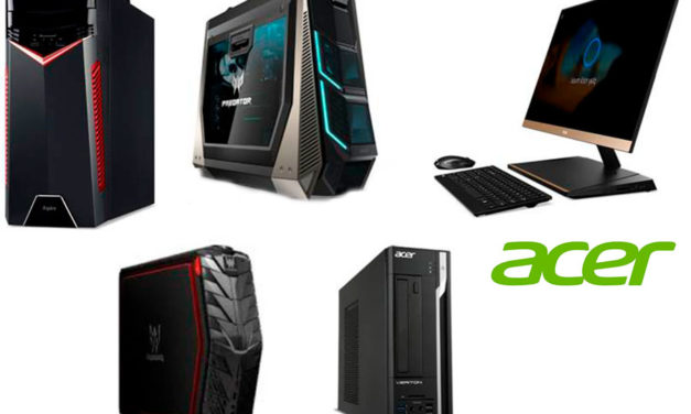 5 PC de sobremesa de Acer para distintas necesidades