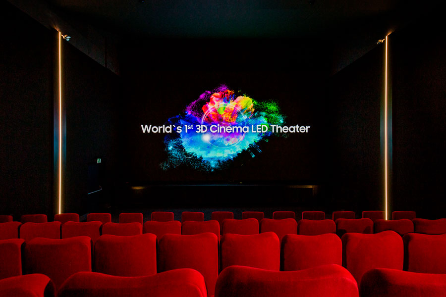 Samsung estrena el primer cine con pantalla Cinema LED 3D resolución