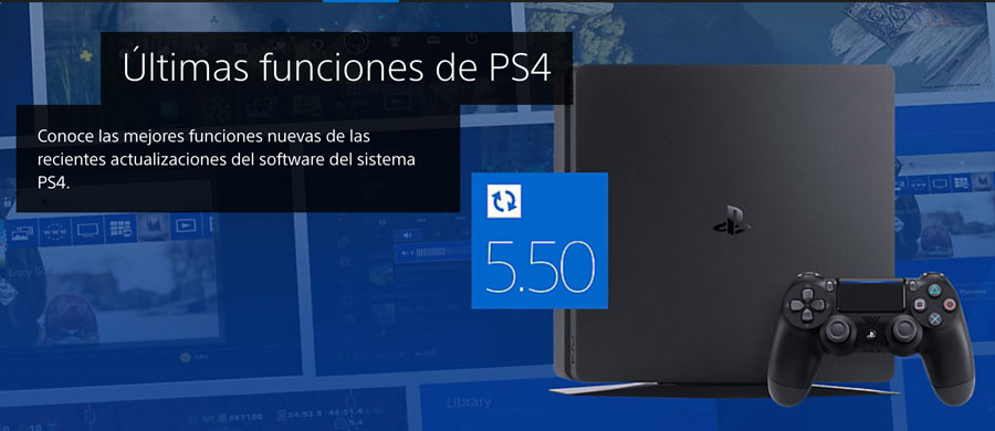 Sony lanza la actualización 5.50 para PS4 con muchas novedades