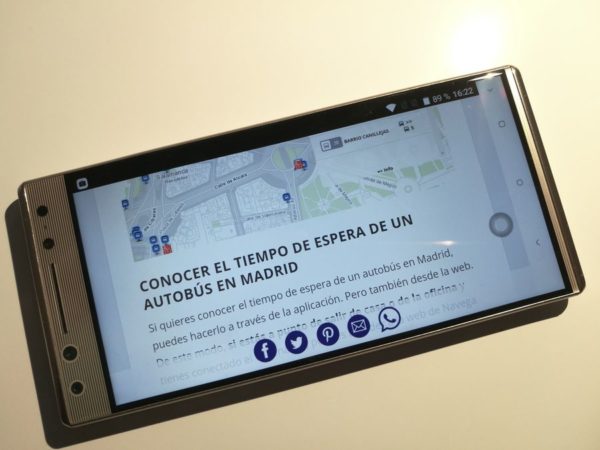 alcatel 5 2018 navegacion