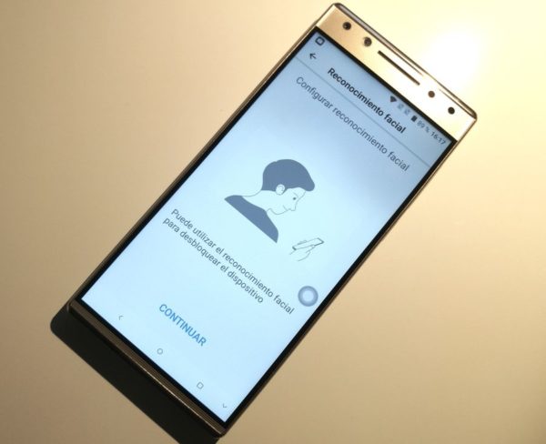 alcatel 5 2018 reconocimiento facial