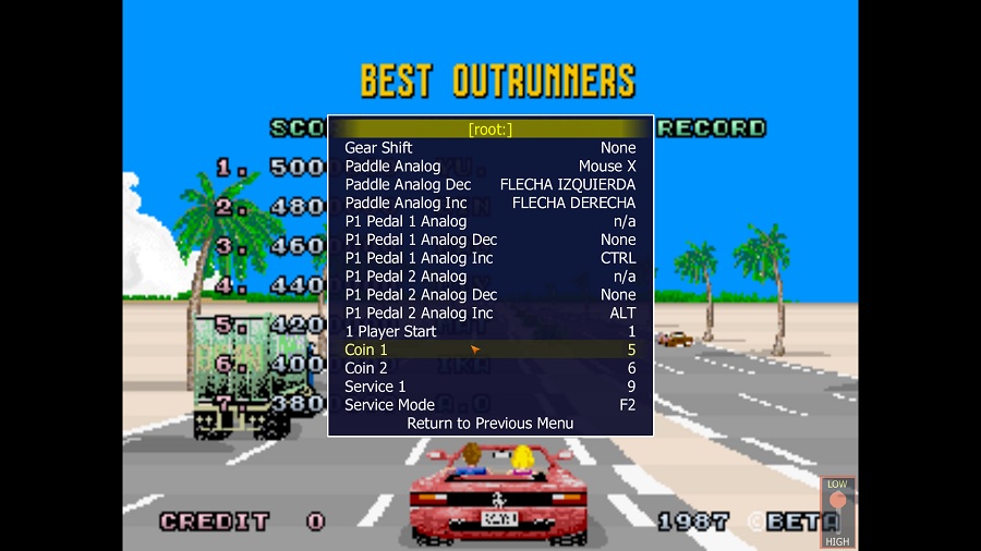 configurar controles mame