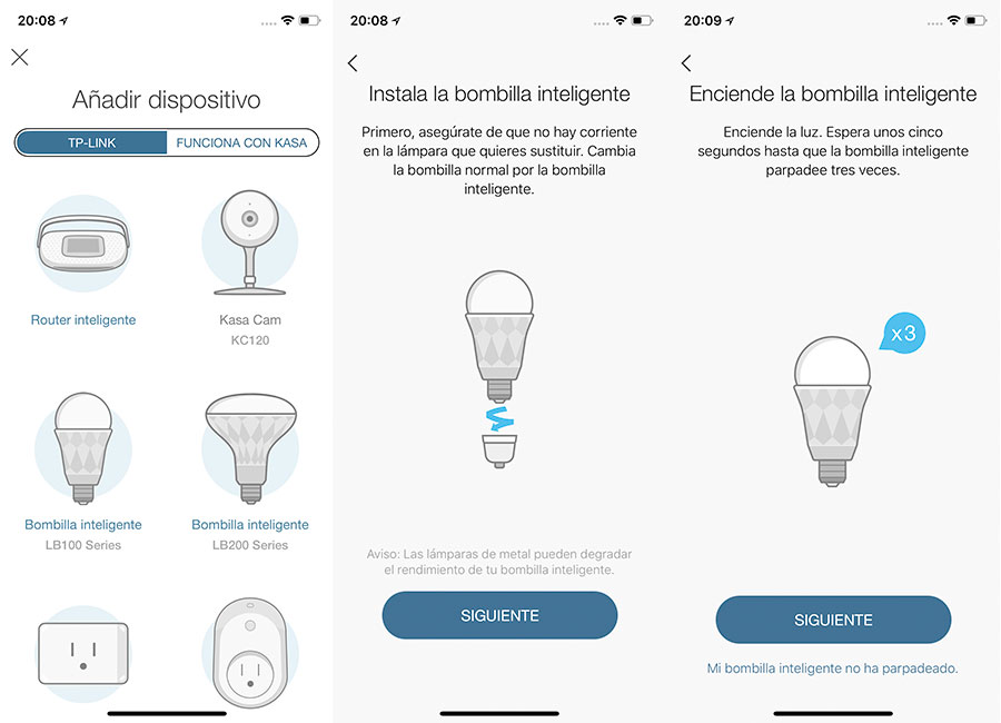TP-Link LB120, probamos esta bombilla LED WiFi inteligente 6 hemos probado TP-Link LB120 puesta en marcha asistente enroscado