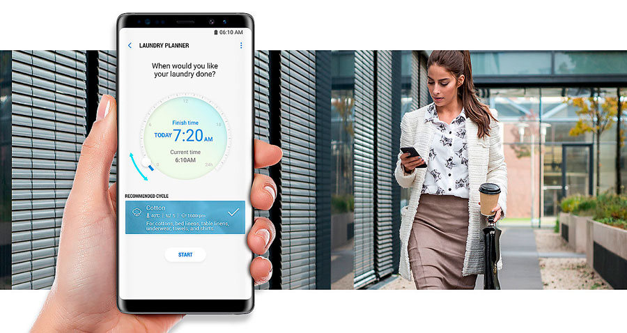 Samsung WW90M76FNO, lavadora con tecnología QuickDrive 5 lavadora Samsung WW90M76FNO SmartThings