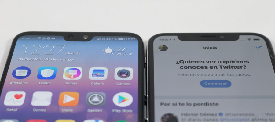 primeras 24 horas con el Huawei P20 Pro notch comparación