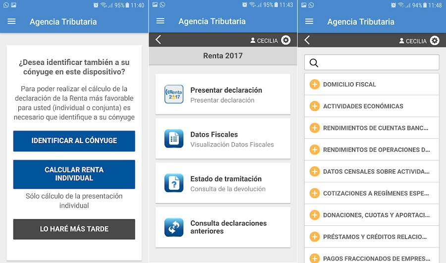 Cómo conseguir el número de referencia de la Renta 2017 4 Identificar al cónyuge