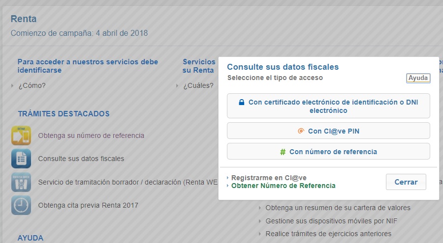 renta 2017 datos fiscales