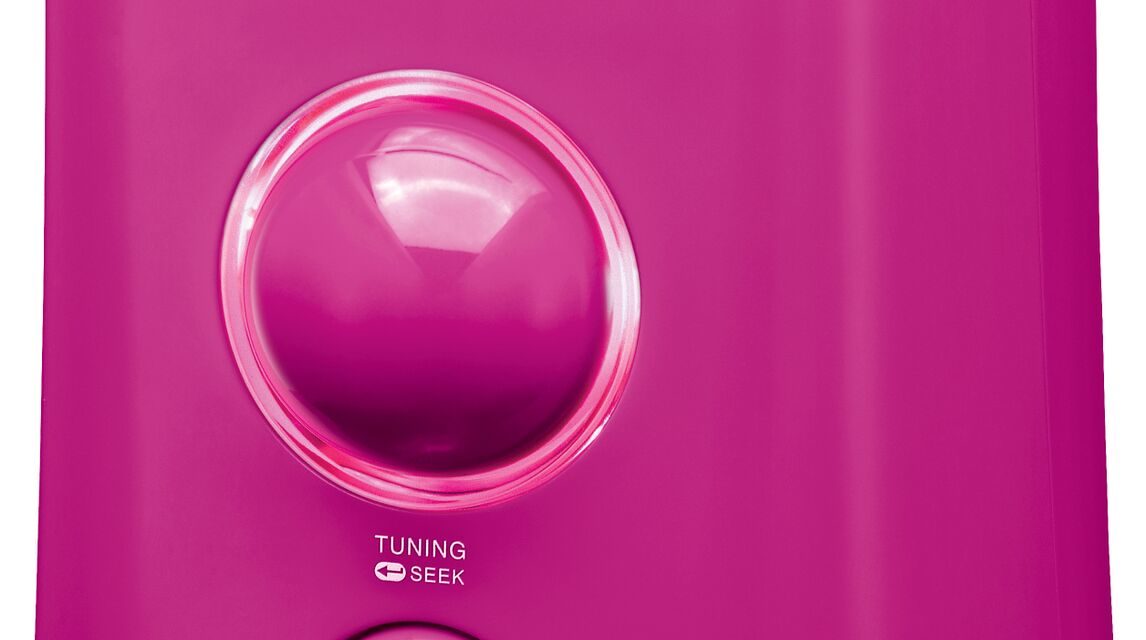 Sangean K-200, una radio despertador colorida