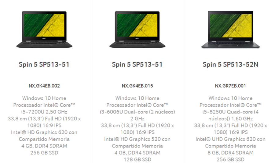 5 portátiles para regalar en el Día de la Madre 3 acer spin 5