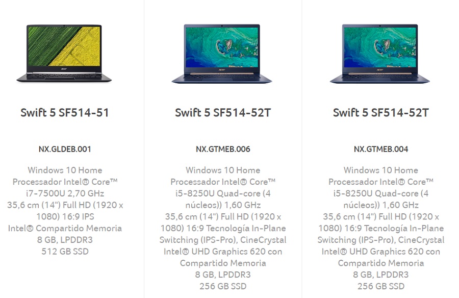 5 portátiles para regalar en el Día de la Madre 2 acer swift 5