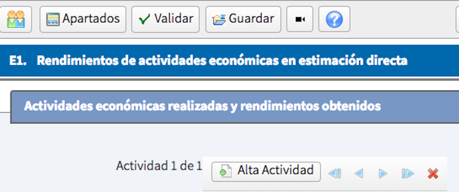 alta actividad declaracion de la renta 2017 autonomos