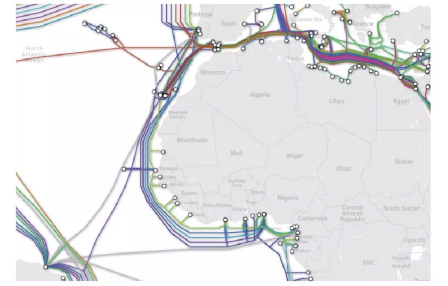Un cable roto dejó a varios países sin internet durante dos días 2 cable submarino