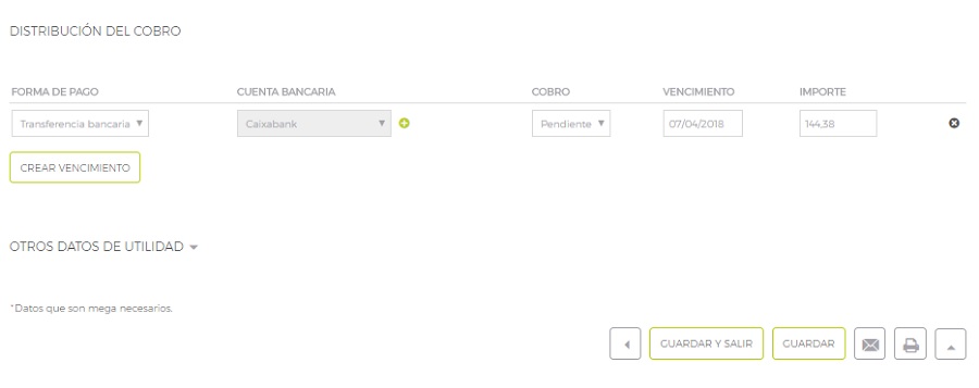 Cómo generar facturas y llevar la contabilidad gratis por Internet 7 forma de pago factura