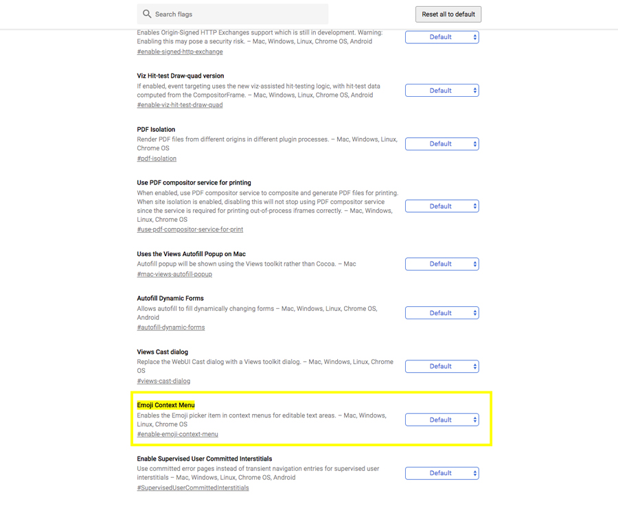 escribir Emojis en Google Chrome directamente activar