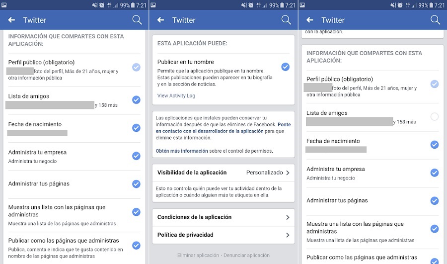Cómo configurar la privacidad de las aplicaciones conectadas con Facebook 1