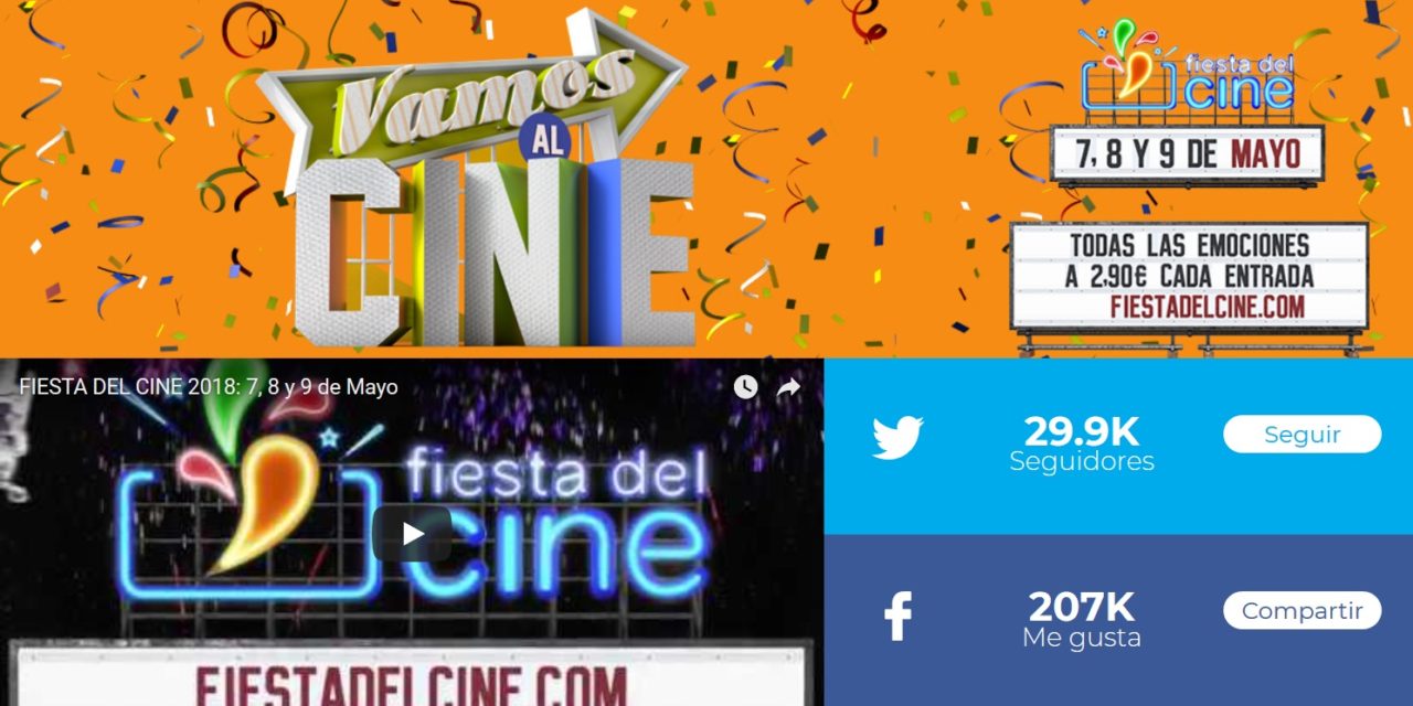 Cómo apuntarse a la Fiesta del Cine 2018 y comprar entradas online