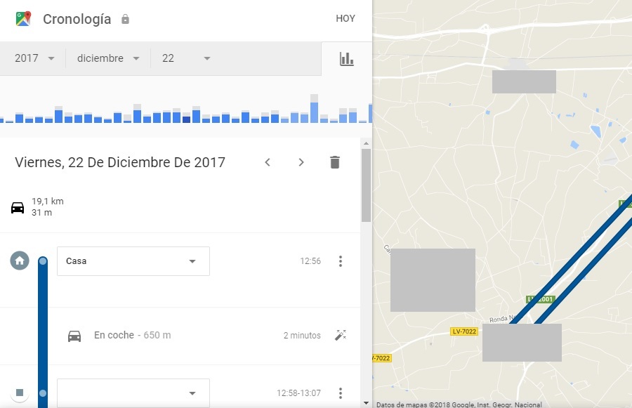 Cómo revivir tus viajes gracias a la Cronología de Google Maps 5 google maps calendario