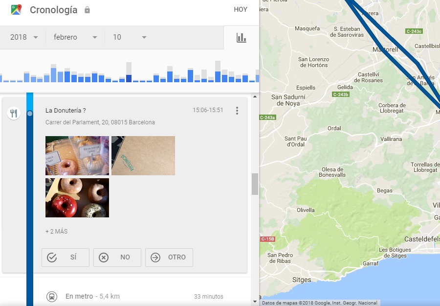 Cómo revivir tus viajes gracias a la Cronología de Google Maps 7 google maps fotos