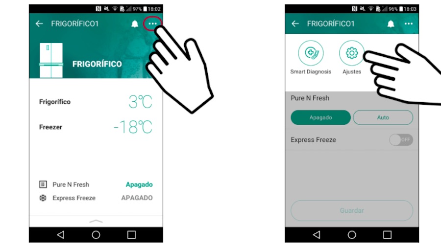 lg frigorificos autodiagnostico