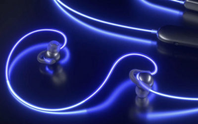 Así son los auriculares luminosos Halo de Meizu