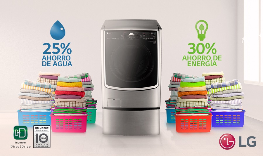 Ventajas del motor Inverter Direct Drive de las lavadoras LG