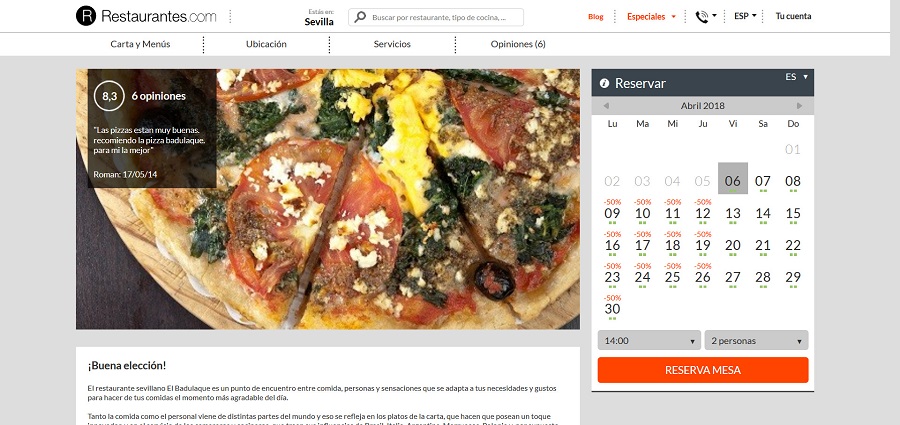 5 páginas web para encontrar descuentos en restaurantes y reservar online 6 restaurantes 2