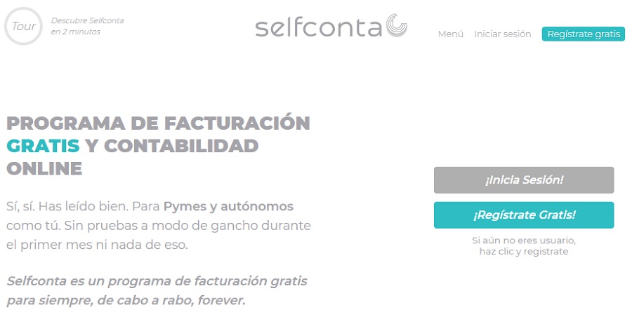 Cómo generar facturas y llevar la contabilidad gratis por Internet 2 Selfconta, un sistema gratuito para llevar tu facturación