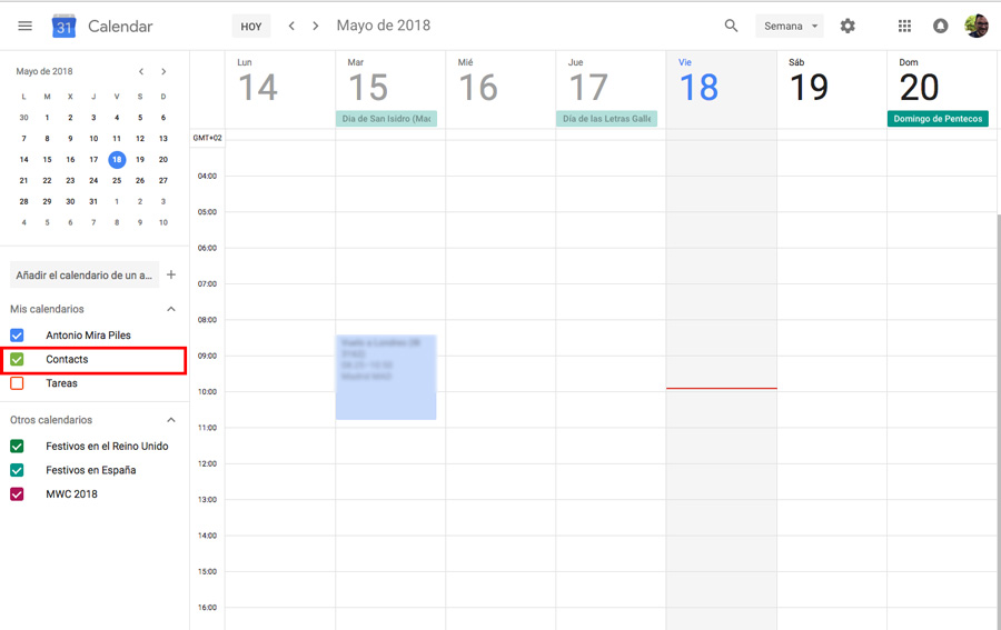 Cómo dejar de ver los cumpleaños de tus contactos de Google+ en Calendario de Google quitar todo
