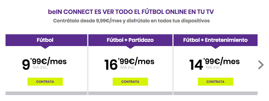 cómo ver el Barça-Real Madrid por Internet precios bEIN
