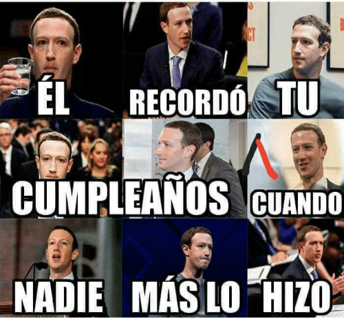 Cumpleaños Zuckerberg Facebook meme